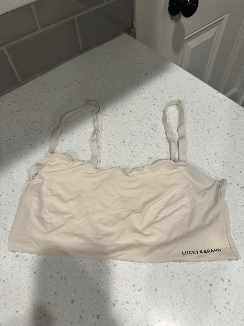 Lucky Brand Light Cream Bralette Top